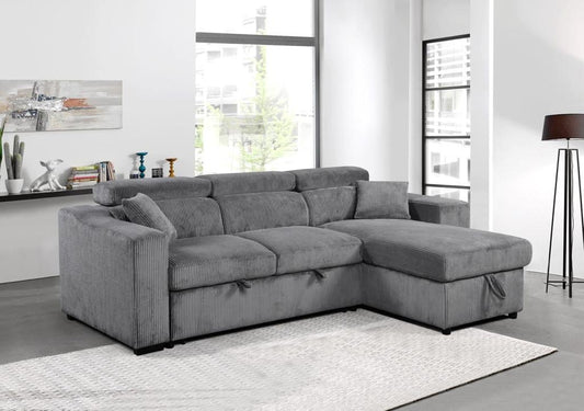 WINNIE GREY - SECTIONAL SLEEPER