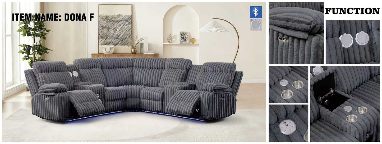 Done F Power Sectional GREY