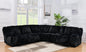 MILANO - BLACK RECLINER SECTIONAL