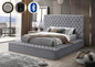 B2026 - GREY STORAGE BED
