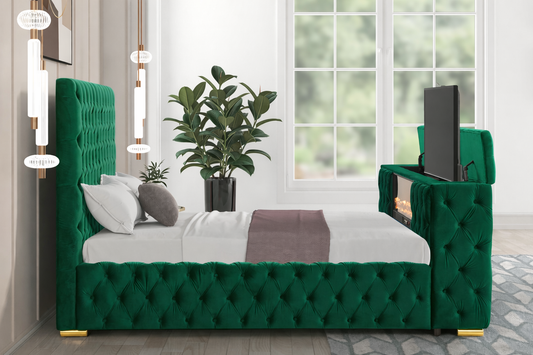 B017 - Green TV BED *** LOW STOCK ***