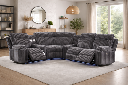 Done F Power Sectional GREY