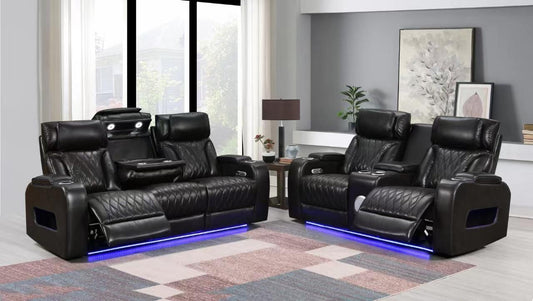 R07 BROWN - Power Reclining Sofa Set **** LOW STOCK ****
