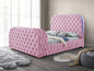 B014 - Pink TV FIREPLACE BED **** LOW STOCK ****