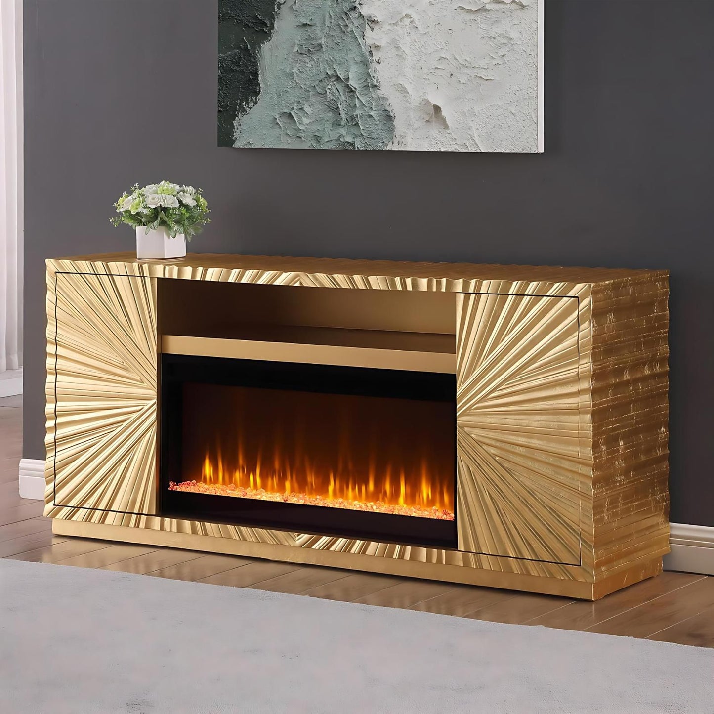 CB-N06 GOLD TV STAND