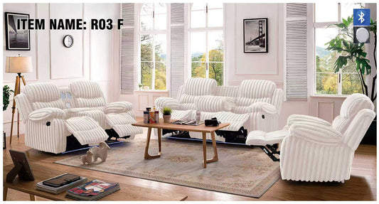 R03F CREAM Recliner Set