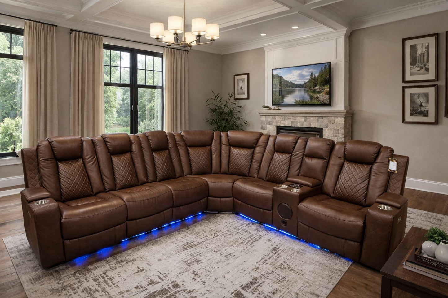 Tesla Brown - Reclining Sectional  **** LOW STOCK ****