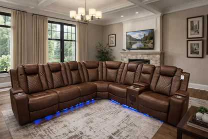 Tesla Brown - Reclining Sectional  **** LOW STOCK ****