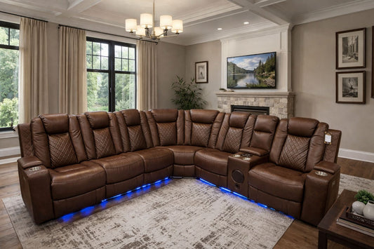 Tesla Brown - Reclining Sectional  **** LOW STOCK ****