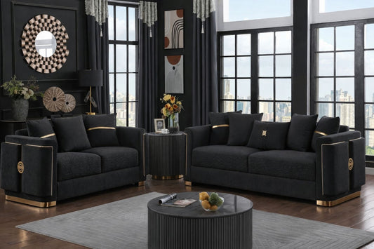 Lulu Dark Grey Sofa Set