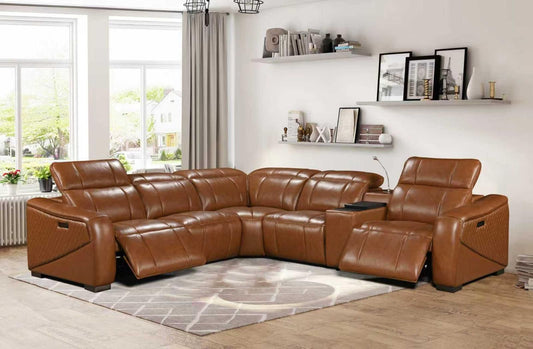 S100 Camel Power Recliner Sectional