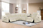 S100 White Power Recliner Sectional