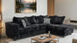 302 Black Sectional