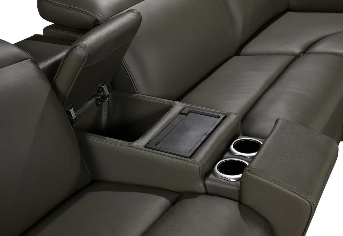 S102 Gray Reclining Sectional