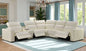 S102 White Reclining Sectional